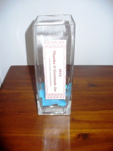 Gratitude Jar 2013