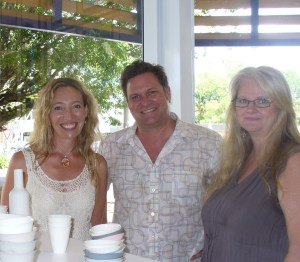 Claire Atkins, Mayor Simon Richardson and Curator Debby Gower 